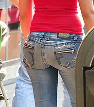 Hot girl in jeans