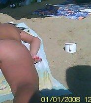 Hot beach nudists