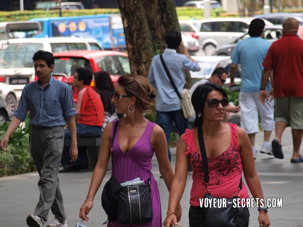 Milf with big tits in sexy dress