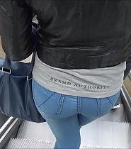Stunning girl in tight jeans