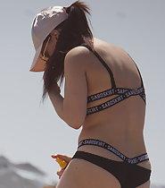 Hot girl in unique bikini