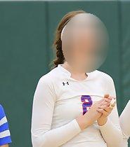 Volleyball hottie during game
