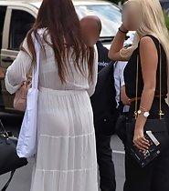 White dress is just too transparent