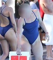 Amazing body of professional swimmer girl
