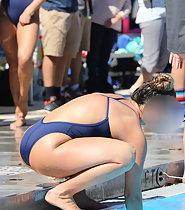 Amazing body of professional swimmer girl