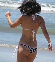 Girl in a string bikini