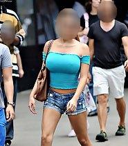 Massive fake tits