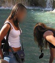 Thong whale tail of a sexy teen girl