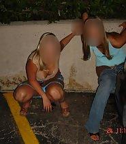 Pissing girls busted