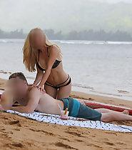 Sweet beach couple