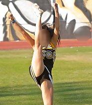 Sexy cheerleaders in action