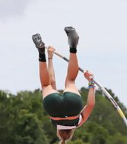 Amazing pole vaulter got hot tight ass
