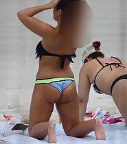 Beach girl got adorable ass tan lines