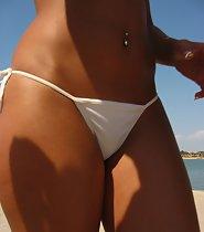 Stunning tanned beach body