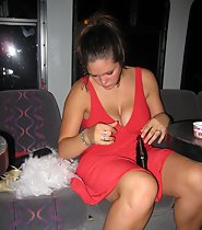 185px x 210px - Drunk party girl got no panties in upskirt - Voyeur Videos