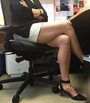 Sexy coworker creepshots in office