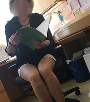 Sexy coworker creepshots in office