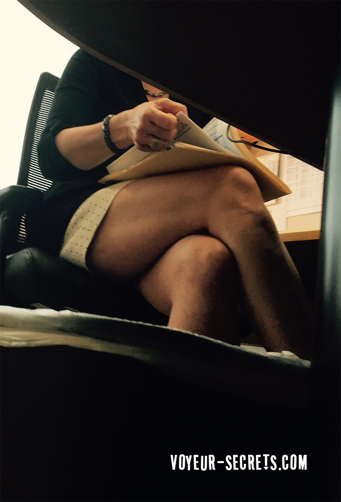Sexy coworker creepshots in office pic picture