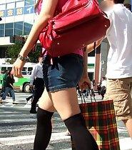 Japanese girls in skirts