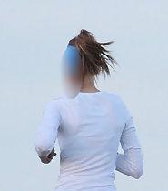 Sexy jogging chick