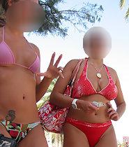 Hot sluts go to the beach