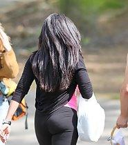 Ass in tight spandex