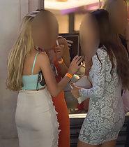 Gorgeous girls at a fancy party