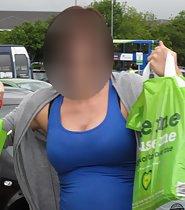 Sexy milf with groceries