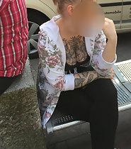 Incredible big tattooed boobs