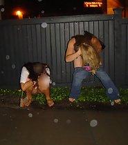 Drunk teen girls piss