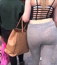 See through tights on a big ass