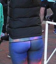 Girl in tight pants