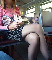 Hot girls in the train