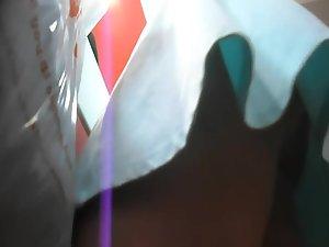 Checking her out at a fast food place Picture 3