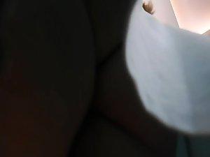 Checking her out at a fast food place Picture 6