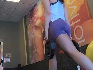 Yummy tight ass in gym shorts Picture 4