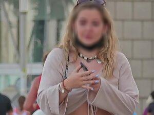 Her top is like pockets for her tits without a bra Picture 8