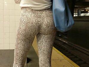 Hot front and back in animal pattern leggings Picture 5