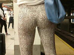 Hot front and back in animal pattern leggings