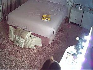 Hidden cam caught girl checking her bubble butt in front of roommate Picture 2