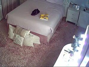 Hidden cam caught girl checking her bubble butt in front of roommate Picture 8