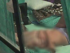 Peeping on a teen girl through a window Picture 6