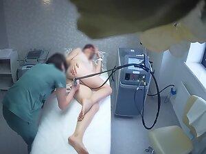 Spying on pointless hair removal of hairless pussy Picture 8
