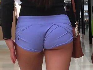 Some women wear panties bigger than her sexy shorts