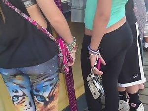 Some guy wanted to grope her ass