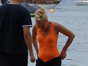 transparent swimsuit Voyeur Videos