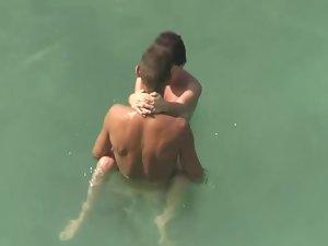 Nudists escape in the water Picture 8
