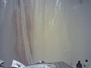 Hidden cam caught two sexy roommates showering Picture 2