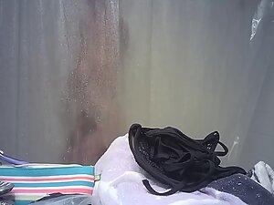 Hidden cam caught two sexy roommates showering Picture 7