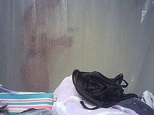 Hidden cam caught two sexy roommates showering Picture 8